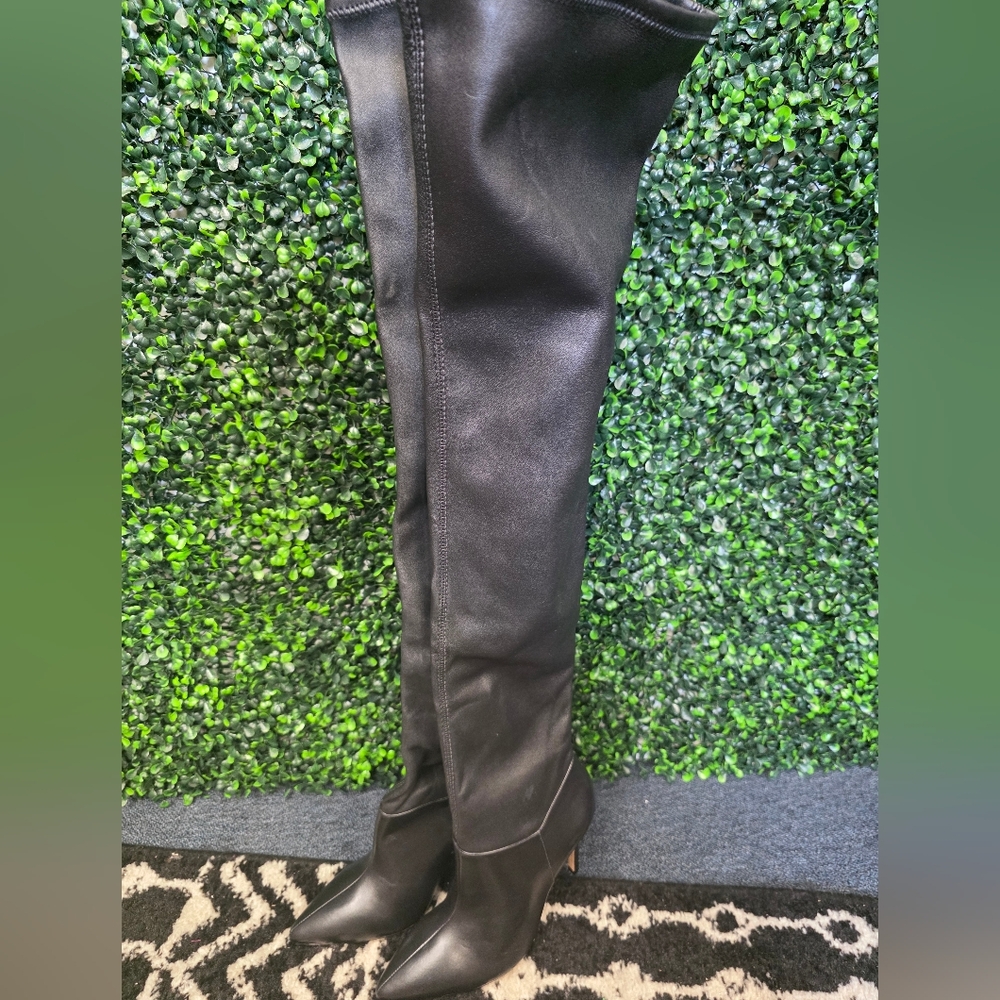 Alice + Olivia Black Over the Knee Boots